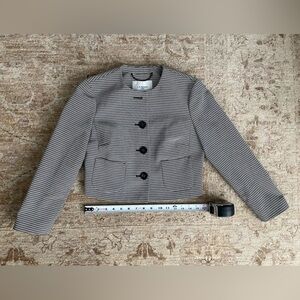 L.K. Bennett Cropped Striped Blazer size 4